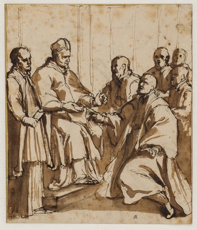 Le pape Paul V émettant la bulle "Universi agri domini" de 1612 - Giovanni Battista Ricci