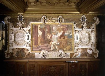 Cléobis et Biton, détail du schéma décoratif dans la Galerie de François Ier - Giovanni Battista Rosso Fiorentino