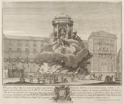 Le Conseil des Dieux, pour le festival "Chinea" - Giovanni Battista Sintes probably after Nicola Michetti