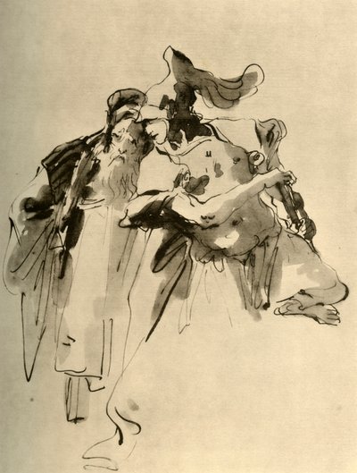 Un soldat et un vieil homme, milieu du 18e siècle, 1928 - Giovanni Battista Tiepolo