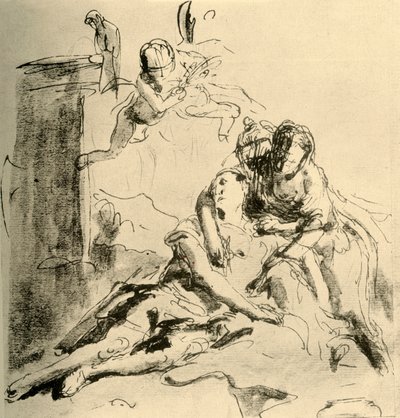 Angélique soigne les blessures de Médor - Giovanni Battista Tiepolo