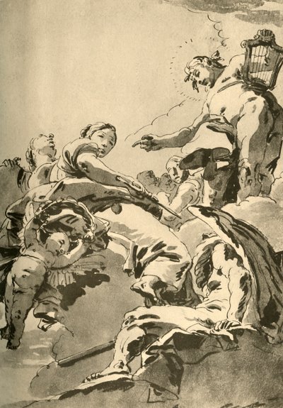 Apollon, les Muses et Chronos, vers 1730, 1928 - Giovanni Battista Tiepolo