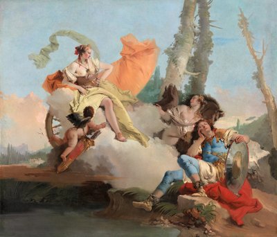 Armida rencontre le Rinaldo endormi, 1742-45 - Giovanni Battista Tiepolo