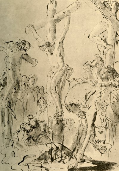Crucifixion, milieu du XVIIIe siècle - Giovanni Battista Tiepolo