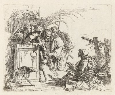 La Mort donnant audience, de Vari capricci (Divers Caprices) - Giovanni Battista Tiepolo
