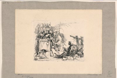 La Mort donnant audience, des Vari Capricci - Giovanni Battista Tiepolo