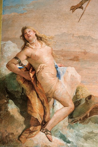(détail) Angélique de Ruggero libérant Angélique, de la Salle de l