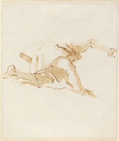 Figure sur un nuage - Giovanni Battista Tiepolo
