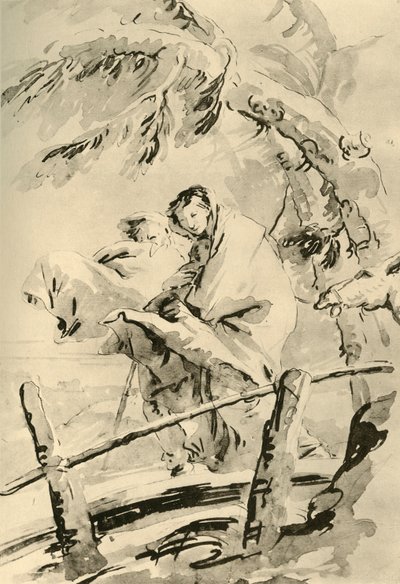 Fuite en Égypte, avant 1752, 1928 - Giovanni Battista Tiepolo