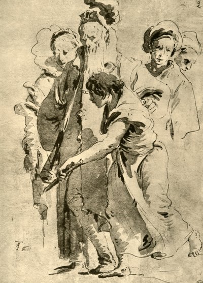 Groupe de figures, milieu du 18e siècle, 1928 - Giovanni Battista Tiepolo