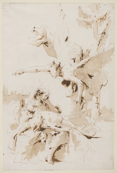 Agar et Ismaël dans le désert, vers 1725 - Giovanni Battista Tiepolo