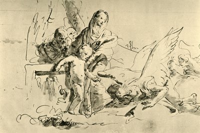 Sainte Famille et Anges - Giovanni Battista Tiepolo