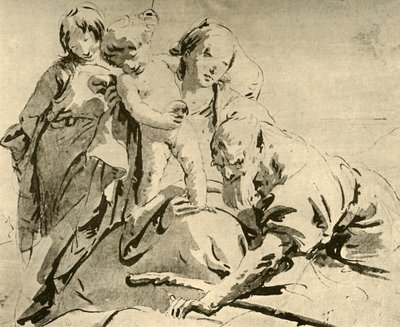 Sainte Famille, milieu du 18ème siècle, 1928 - Giovanni Battista Tiepolo