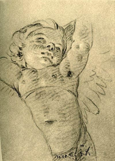 Cupidon en vol, milieu du 18e siècle, 1928 - Giovanni Battista Tiepolo