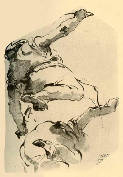 Figure agenouillée, vue de dos, 1743-1744, 1928 - Giovanni Battista Tiepolo