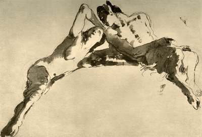 Faune mâle et femelle, milieu du XVIIIe siècle, 1928 - Giovanni Battista Tiepolo
