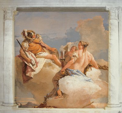 Mars et Vénus, de la salle des divinités olympiennes dans la Foresteria (maison d