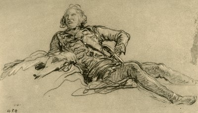 Officier au repos, 1752-1753, 1928 - Giovanni Battista Tiepolo