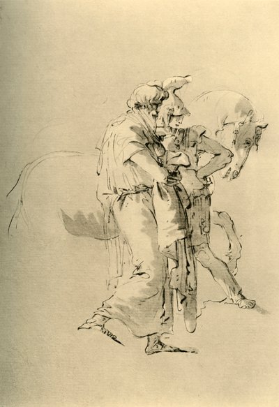 Vieil homme et jeune soldat, milieu du 18e siècle, 1928 - Giovanni Battista Tiepolo