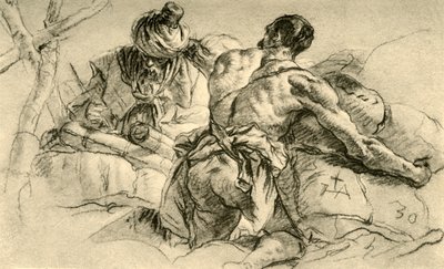 Marchands orientaux avec des balles de marchandises, 1753, 1928 - Giovanni Battista Tiepolo