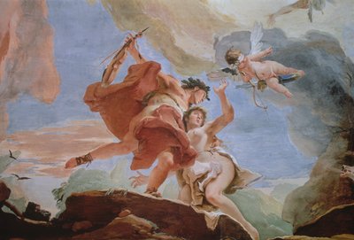 Orphée sauvant Eurydice des Enfers (détail du plafond) - Giovanni Battista Tiepolo