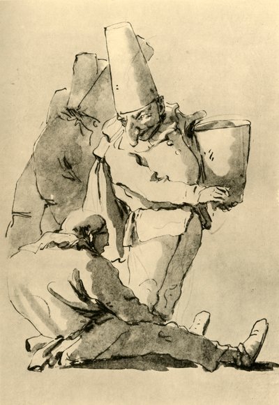 Pulcinelli, milieu du 18ème siècle, 1928 - Giovanni Battista Tiepolo