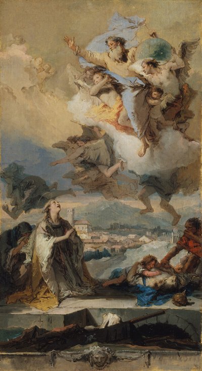 Sainte Thècle priant pour les pestiférés, 1758-59 - Giovanni Battista Tiepolo