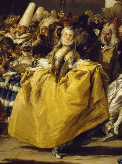 Scène de carnaval ou Le menuet - Giovanni Battista Tiepolo
