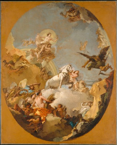 Der Wagen der Aurora - Giovanni Battista Tiepolo