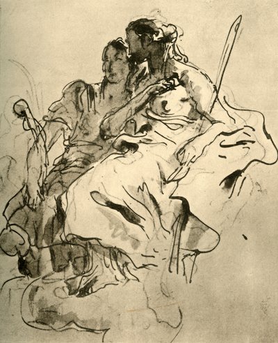 Deux jeunes femmes, milieu du 18ème siècle, 1928 - Giovanni Battista Tiepolo