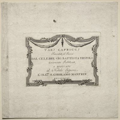 Divers caprices - Giovanni Battista Tiepolo