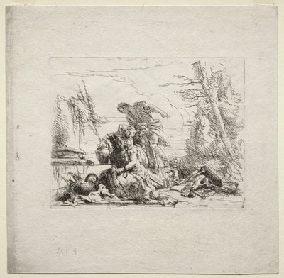 Divers Caprices : La Femme en Menottes - Giovanni Battista Tiepolo