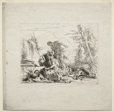 Divers Caprices : La Femme en menottes, 1785 - Giovanni Battista Tiepolo