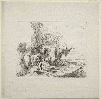 Divers caprices : La femme au tambourin - Giovanni Battista Tiepolo