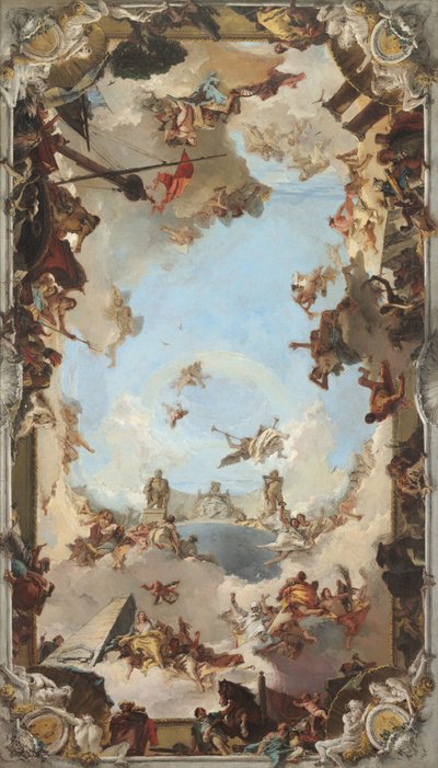 Richesse et bienfaits de la monarchie espagnole sous Charles III, 1762 - Giovanni Battista Tiepolo