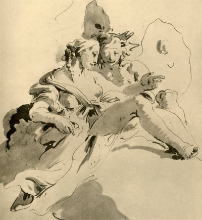 Zéphyr et Flora, milieu du 18ème siècle, 1928 - Giovanni Battista Tiepolo