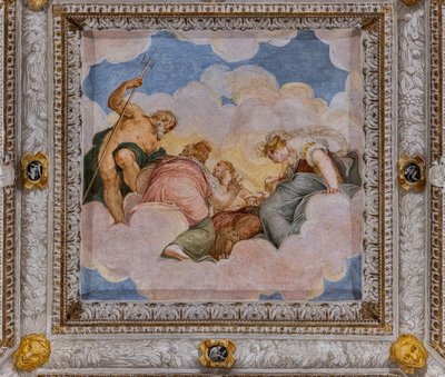 Plafond, Salle du Conseil des Dieux - Giovanni Battista Zelotti