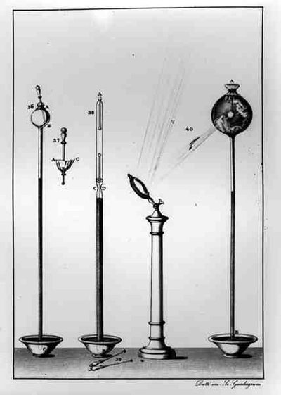 Instruments Scientifiques, gravé par Gaetano Guadagnini - Giovanni Battista after Dotti