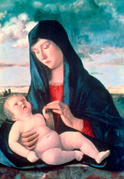 Madone et enfant dans un paysage, vers 1480-1485 - Giovanni Bellini