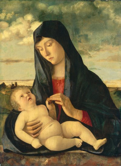 Madone et enfant dans un paysage, vers 1480-1485 - Giovanni Bellini