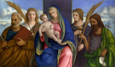 Madone et Enfant avec Saints - Giovanni Bellini
