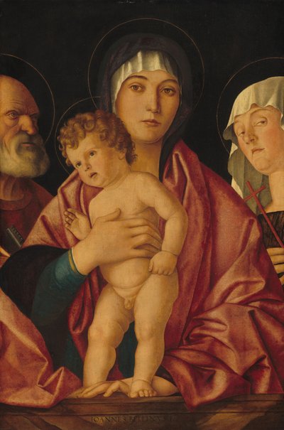 Madone et enfant avec des saints - Giovanni Bellini