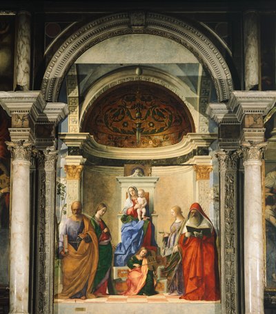 Madone entre quatre saints - Giovanni Bellini
