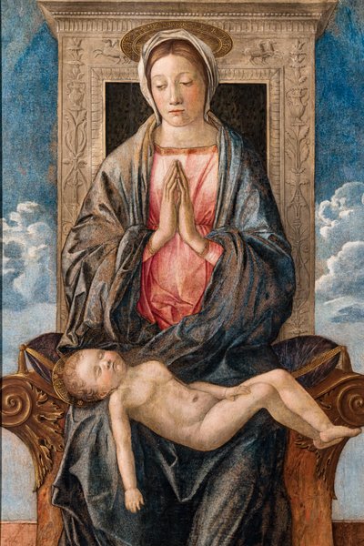 Madone avec bébé endormi, par Giovanni Bellini, vers 1470 - Giovanni Bellini