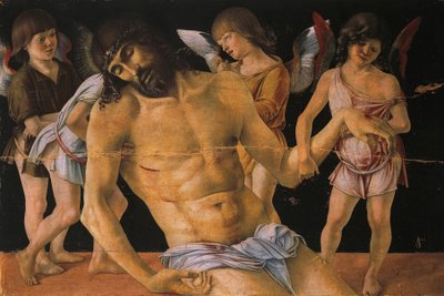 Pietà ou Christ mort soutenu par des anges, c.1474 - Giovanni Bellini