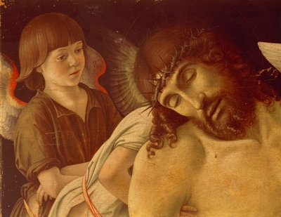 Pietà ou Christ mort soutenu par des anges (détail) - Giovanni Bellini
