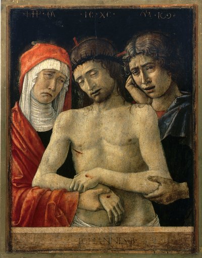 Pietà avec la Vierge et Saint Jean - Giovanni Bellini