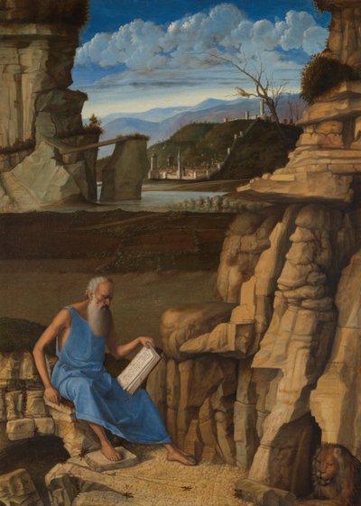 Saint Jérôme lisant dans un paysage, vers 1480-1485 - Giovanni Bellini