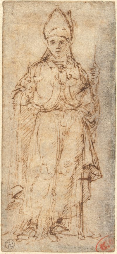 Saint Louis de Toulouse tenant un bâton - Giovanni Bellini