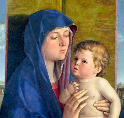 Vierge de la Poire (détail) - Giovanni Bellini